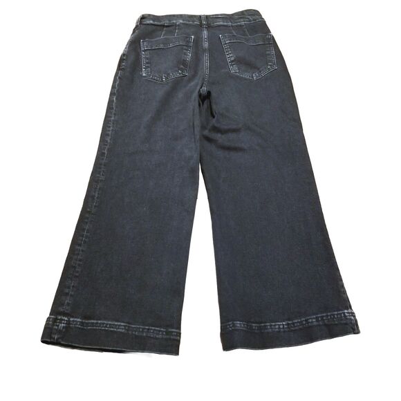 Pilcro Jeans Women's Size 28 The Skipper Black Wide Leg Stretch Denim (28x25.5) - Picture 3 of 6